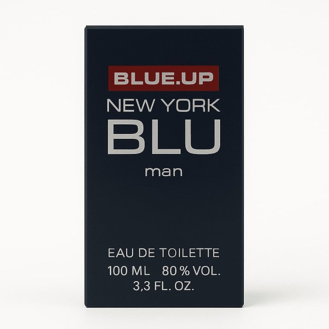 BLUE UP NEW YORK BLUE MEN – Eau de toilette homme 100 ml | Boisé aromatique et magnétique