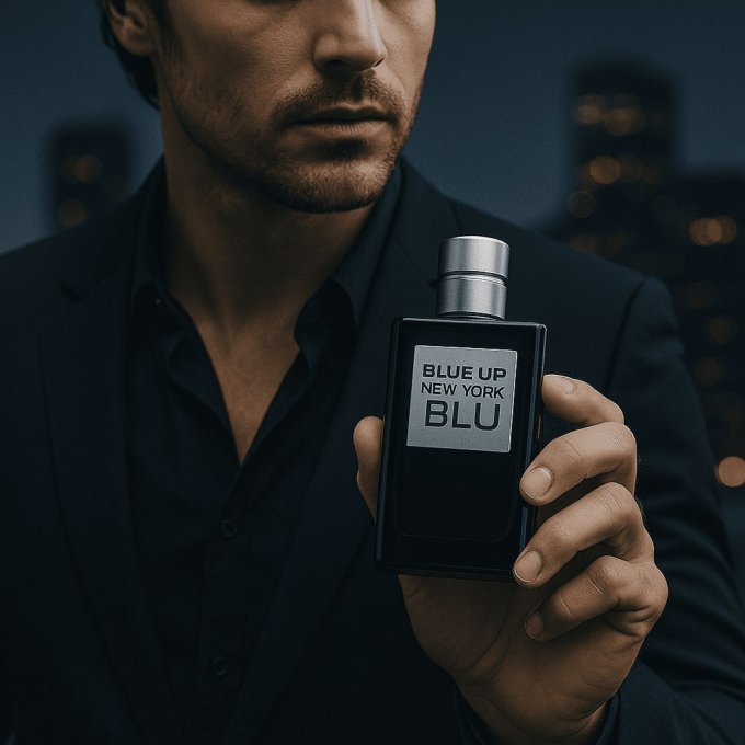 BLUE UP NEW YORK BLUE MEN – Eau de toilette homme 100 ml | Boisé aromatique et magnétique
