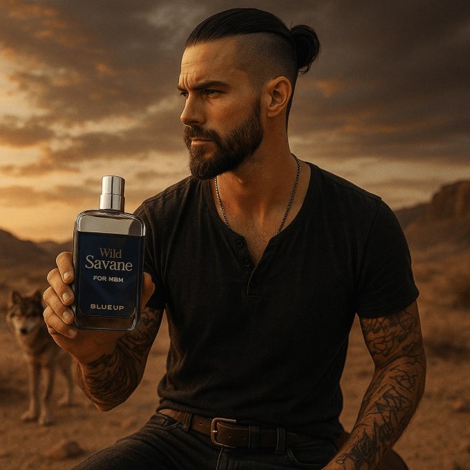 Blue-Up Wild Savane – Eau de parfum homme | Fraîcheur boisée aromatique
