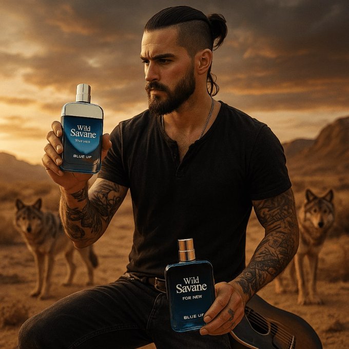 Blue-Up Wild Savane – Eau de parfum homme | Fraîcheur boisée aromatique