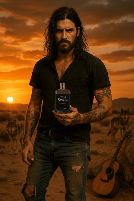 Blue-Up Wild Savane – Eau de parfum homme | Fraîcheur boisée aromatique
