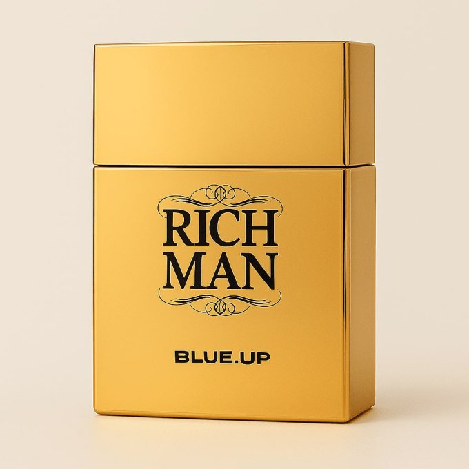 Blue-Up Rich Man Square – Eau de toilette homme | Boisé épicé sensuel