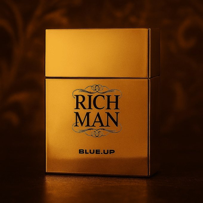 Blue-Up Rich Man Square – Eau de toilette homme | Boisé épicé sensuel