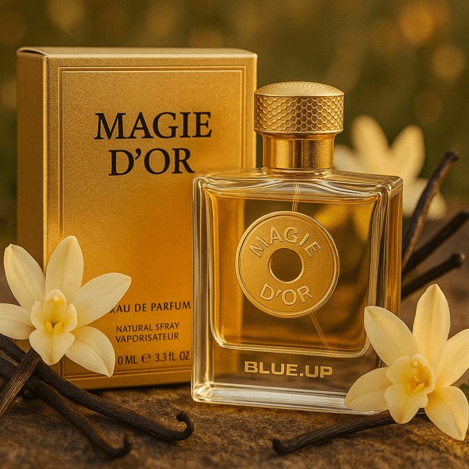 Blue-Up Magie d’Or – Eau de parfum femme | Gourmand oriental doux