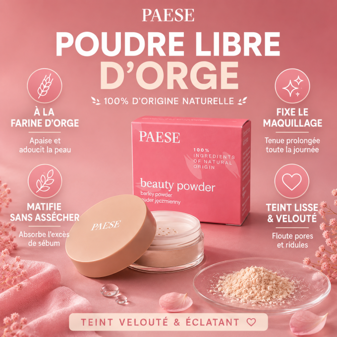 Poudre libre d’orge - 100% Naturel - 10g - PAESE