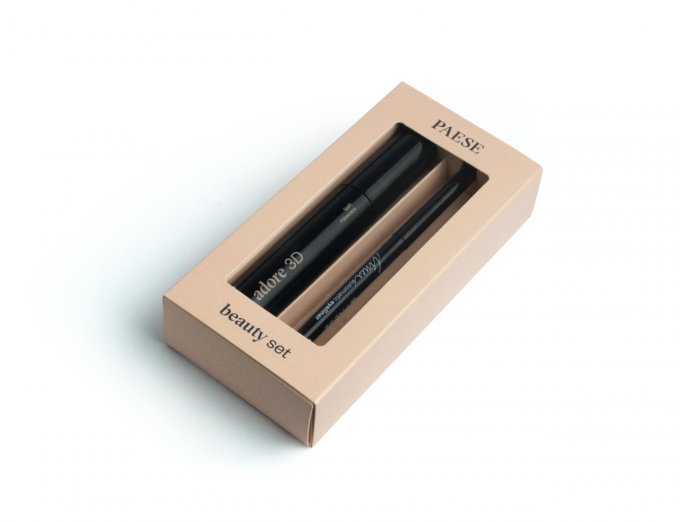 Coffret beauté "CLASSY" - Mascara Adore 3D et Eyeliner Linéa noir PAESE