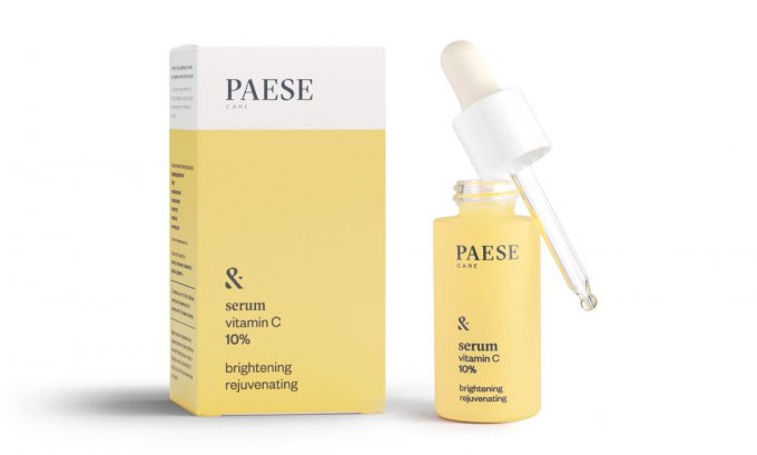 Sérum éclaircissant et rajeunissant 10% de Vitamines C - 89% naturel - 15 ml - PAESE