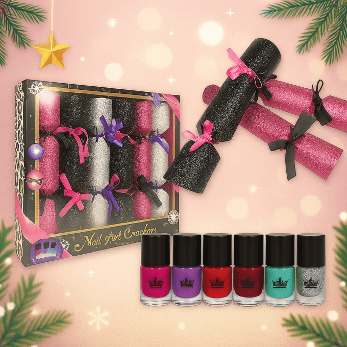 Boite de 6 Crackers de Noel Vernis à ongles