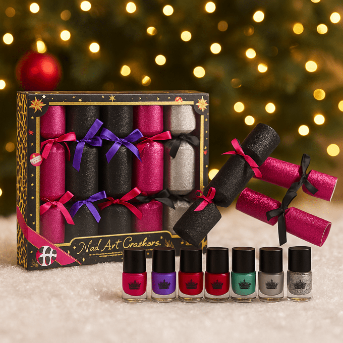 Boite de 6 Crackers de Noel Vernis à ongles