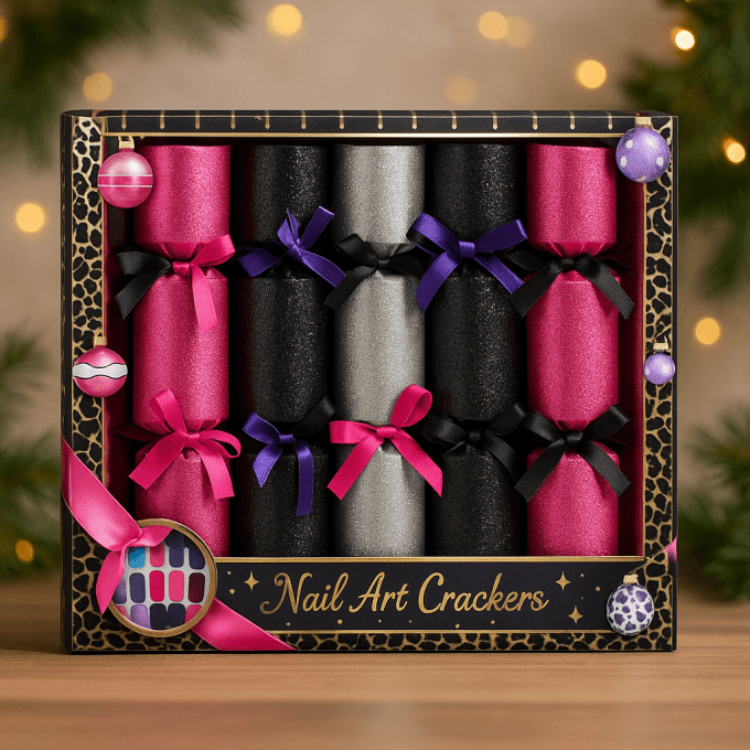 Boite de 6 Crackers de Noel Vernis à ongles