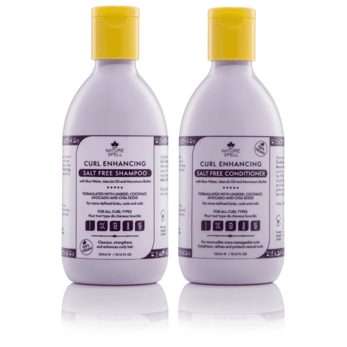 Routine Boucles sublimes – Shampooing, Après-Shampooing, Masque & Crème Sans Rinçage - Nature Spell