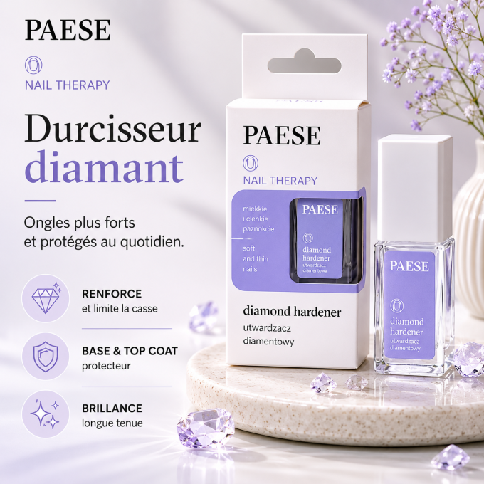 Durcisseur diamant (base et top) - 8 ml - PAESE