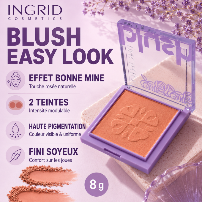 Blush "Easy Look" - 2 teintes - 8g - Ingrid Cosmetics