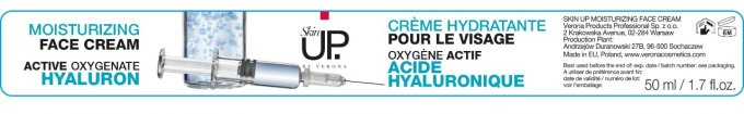 Crème hydratante pour le visage à l'acide hyaluronique et Oxygène actif - 50 ml - Skin Up