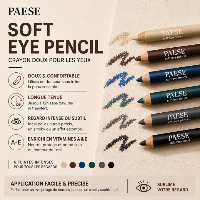 Crayon doux pour les yeux - 1,35g - PAESE