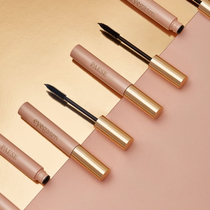 Set Mascara + Eyeliner "Eyegasm" Noir  et Rouge à lèvres à l'huile d'argan #10 - PAESE