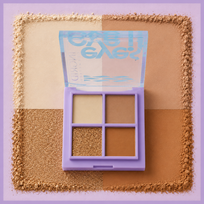 Palette d'ombres à paupière EYES LOVE IT 01 - 4 teintes - 5 g - Ingrid Cosmetics