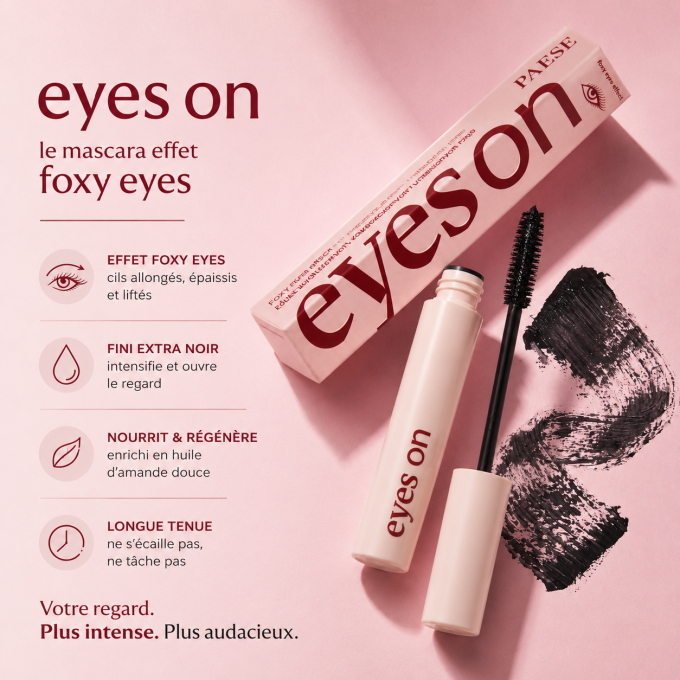 Mascara Foxy eyes "Eyes On" - 8 ml - PAESE
