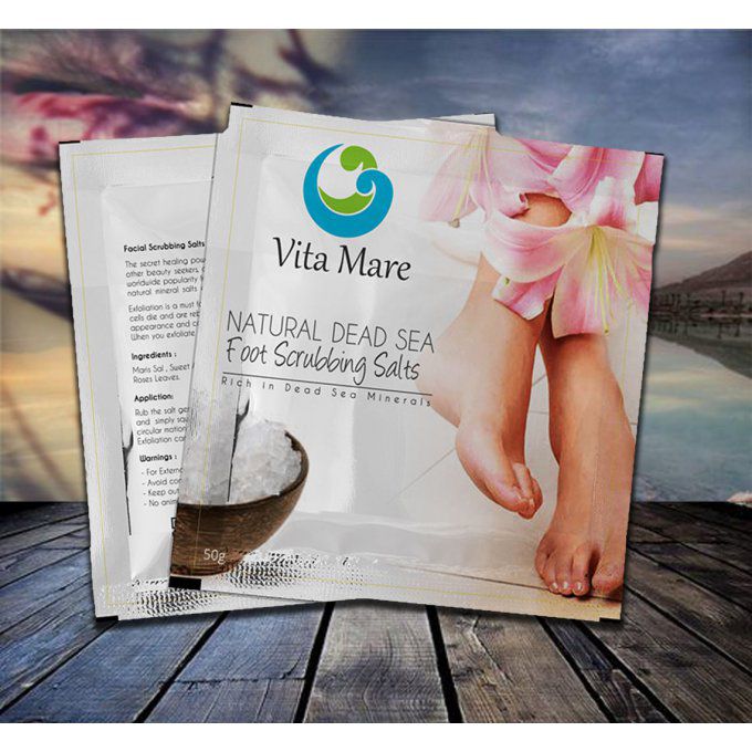 Gommage pieds au sel de la Mer Morte Vita Maré - 50g