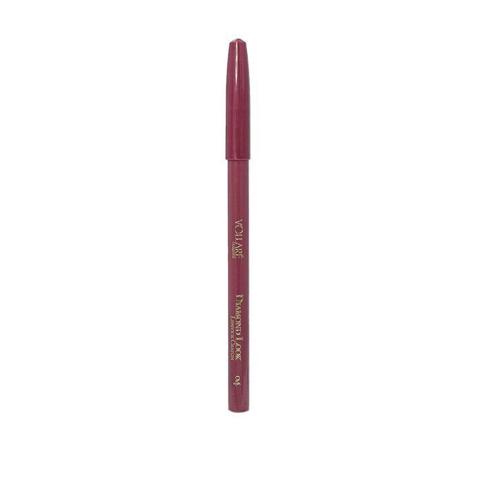 Crayon bois pour les lèvres DIAMOND LOOK - Teinte 04 Violet Kiss - Vollaré Cosmetics