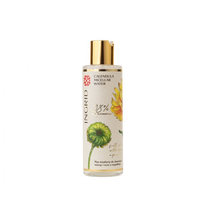 Eau micellaire au calendula - 200 ml - 98% naturelle - Ingrid Cosmetics