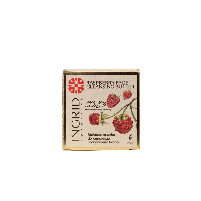 Beurre de framboise démaquillant et nettoyant -99.8% naturel - Ingrid Cosmetics - 50 ml