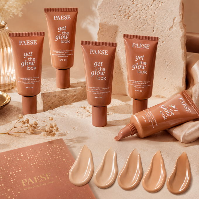 Fond de teint illuminateur Get The Glow SPF20 – 5 teintes – PAESE