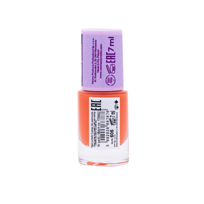 Vernis Gel gloss 10 jours - 7 ml - Teinte 606 Coral Flame - Ingrid Cosmetics