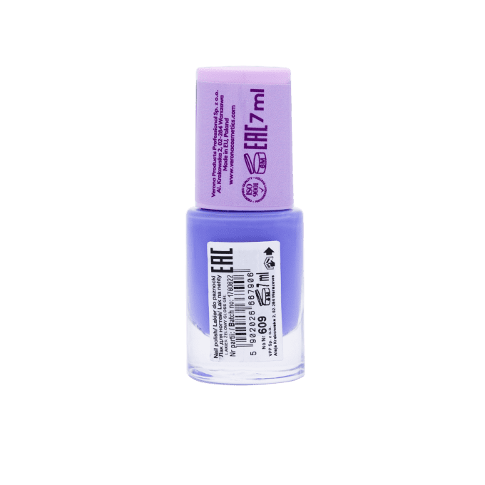 Vernis Gel gloss 10 jours - 7 ml - Teinte 609 Violet Sky - Ingrid Cosmetics