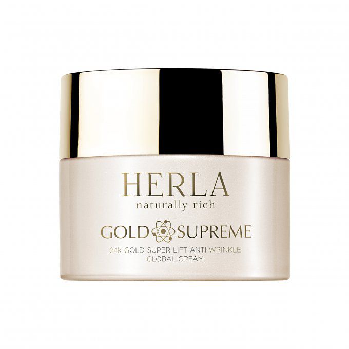 Super Anti-ride / liftant aux particules d'OR pur 24k - Visage - 50 ml - GOLD SUPREME - HERLA