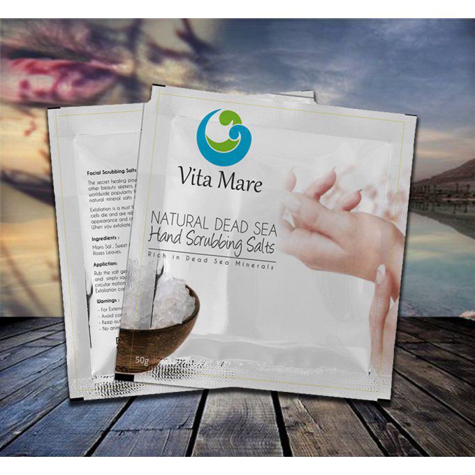 Gommage mains au sel de la Mer Morte Vita Maré - 50g