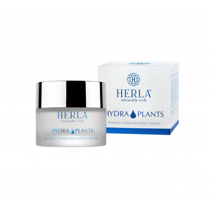 Crème de nuit hydratation intense aux extraits de plantes - 50ml - HYDRA PLANTS - HERLA