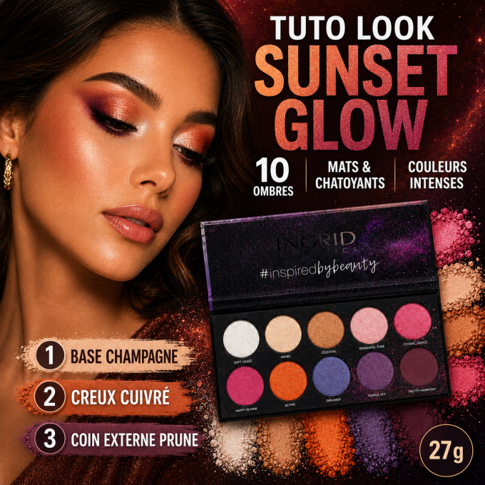 Palette de 10 ombres à paupières  Colors Woman Nature - 27g - Ingrid