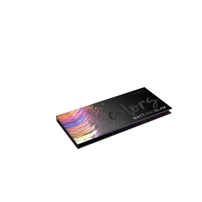 PRO : Display 8 palettes de 10 ombres à paupieres  Colors + Nude - 27g - Ingrid