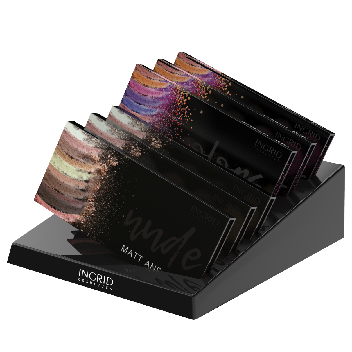 BtoB - Palette de 10 ombres à paupières  Colors + Nude - 27g - Ingrid - 10 pcs + 2 testers