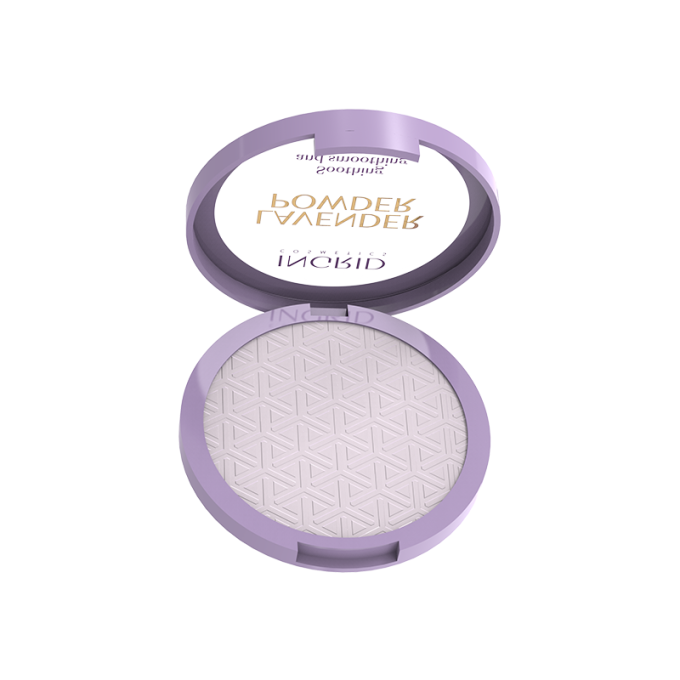 Poudre Compacte correctrice et matifiante à la Lavande - 10g - Ingrid Cosmetics