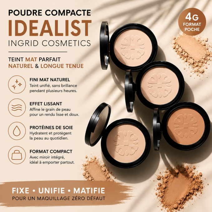 Poudre compacte Idealist - 4g - Ingrid Cosmetics