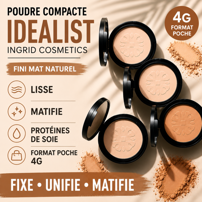 Poudre compacte Idealist - 4g - Ingrid Cosmetics