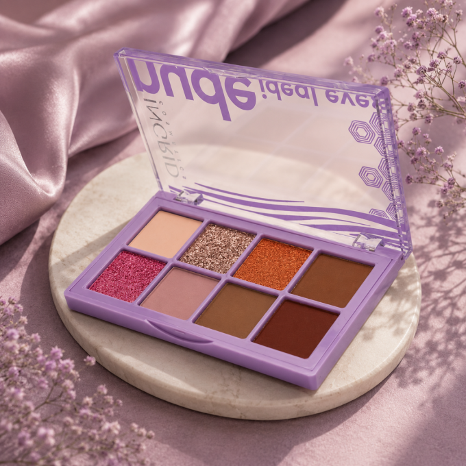 Palettes d'ombres à paupières IDEAL EYES 02 - 8 teintes - 10 g - Ingrid Cosmetics