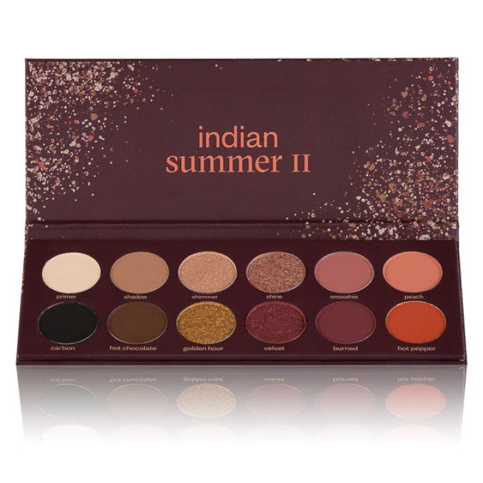 Palette d'ombres à paupières "INDIAN SUMMER II" 18 g - 12 couleurs VEGAN - PAESE