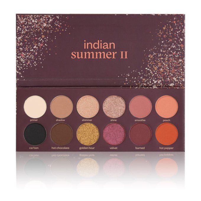 Palette d'ombres à paupières "INDIAN SUMMER II" 18 g - 12 couleurs VEGAN - PAESE