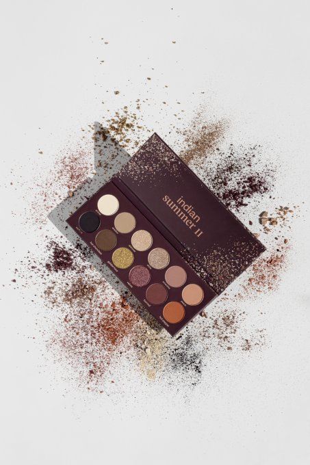 Palette d'ombres à paupières "INDIAN SUMMER II" 18 g - 12 couleurs VEGAN - PAESE