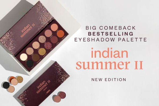 Palette d'ombres à paupières "INDIAN SUMMER II" 18 g - 12 couleurs VEGAN - PAESE