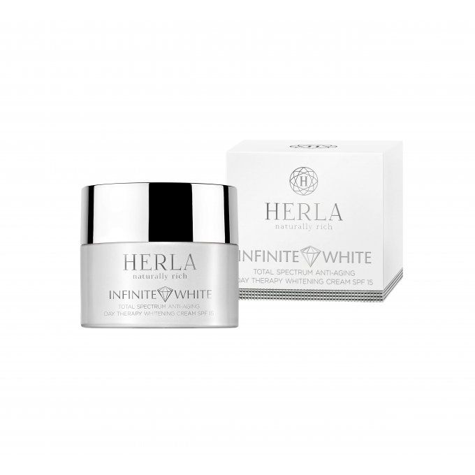 Crème de jour éclaircissante et anti-âge, SPF15 - Usage quotidien-150 ml-INFINITE WHITE-HERLA