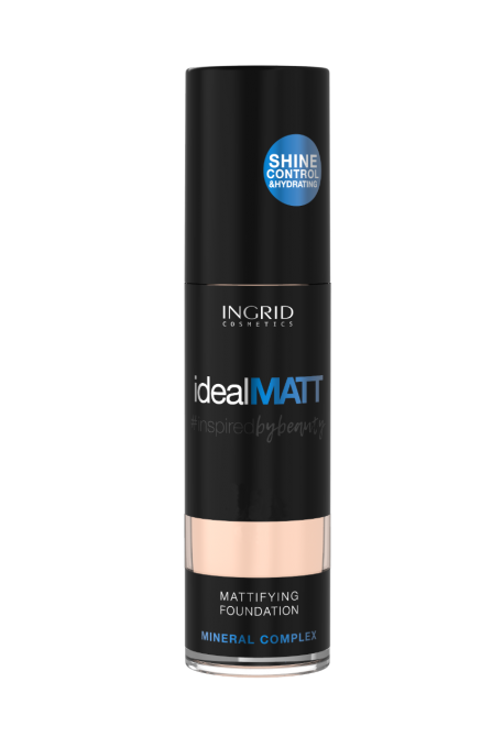 Fond de teint IDEAL MATT Ingrid Cosmetic - 30 ml - 6 teintes