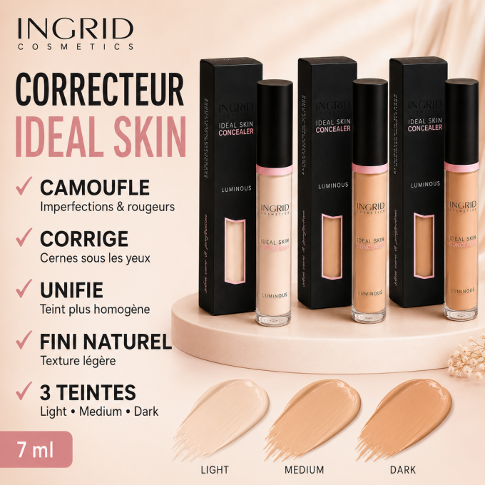 Correcteur Ideal Skin Ingrid Cosmetics - 7 ml