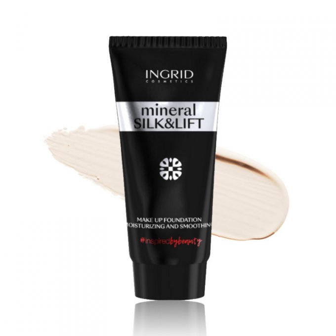 Fond de teint mineral - Silk & Lift - 30 ml - Ingrid Cosmetics - 5 Teintes