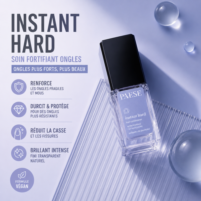 Instant Hard – Soin fortifiant ongles 8 ml – PAESE