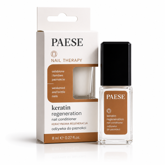 Soin régénérant à la kératine pour ongles fragilisés - 8 ml - PAESE