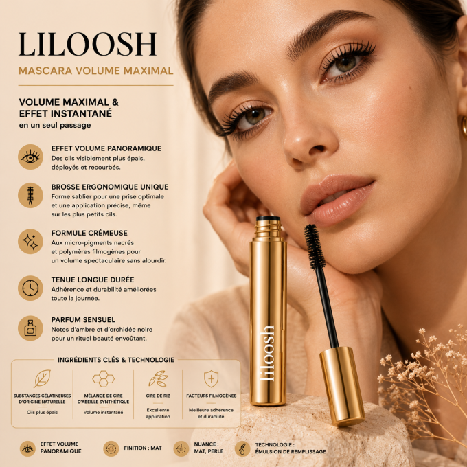 Mascara Volume maximal Liloosh - 10,5 ml - PAESE